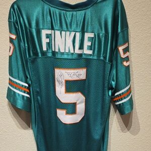 Miami Dolphins Ray Finkle Jersey - Signed by 2 Past Miami Dolphin Players Large